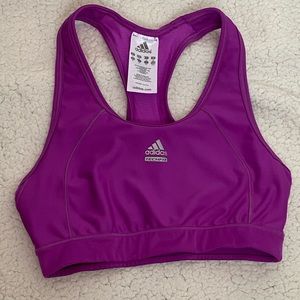 Adidas purple sport bra - top size M